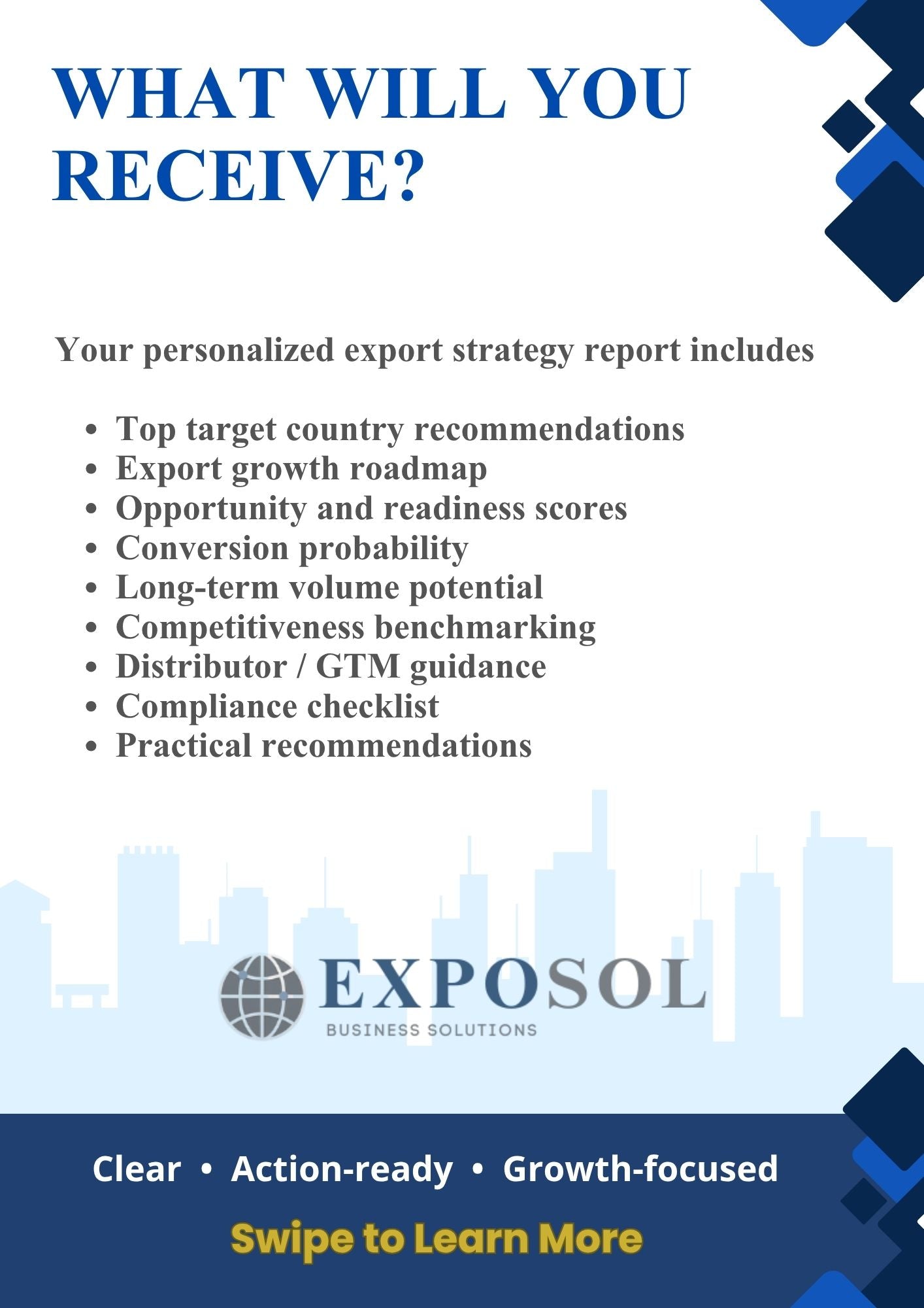 Personalized Export Growth Strategy Report